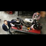 Des Montois customisent une Harley Davidson pour Max Verstappen