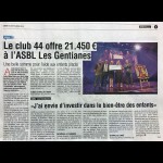 Le Club 44 offre 21.450€ à l'asbl Les Gentianes