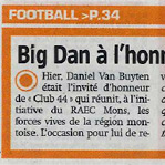 Big Dan à l'honneur à Mons