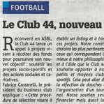Le Club 44, nouveau mécène des clubs